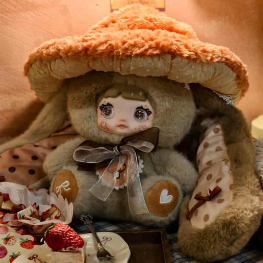 Nommi マッシュルームハット 400% ブラインドボックス ぬいぐるみ人形 女の子の誕生日プレゼント