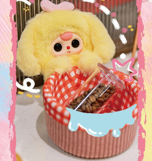 【baby three】収納バスケット、ぬいぐるみのブラインドボックス、かわいい人形、置物、ギフト、流行のおもちゃ、コレクターアイテム