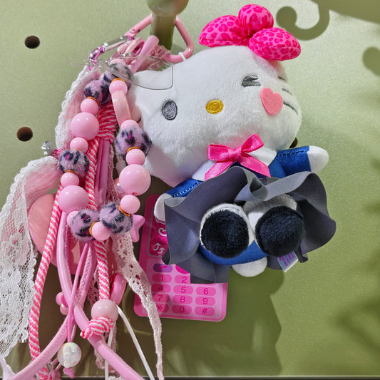 サンリオぬいぐるみキーホルダー、オリジナルハンドメイドDIYドール、クロミシナモンドッグバッグチャーム04